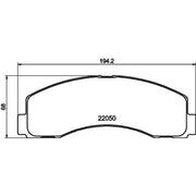 Mintex Brake Pad Set MDB4322