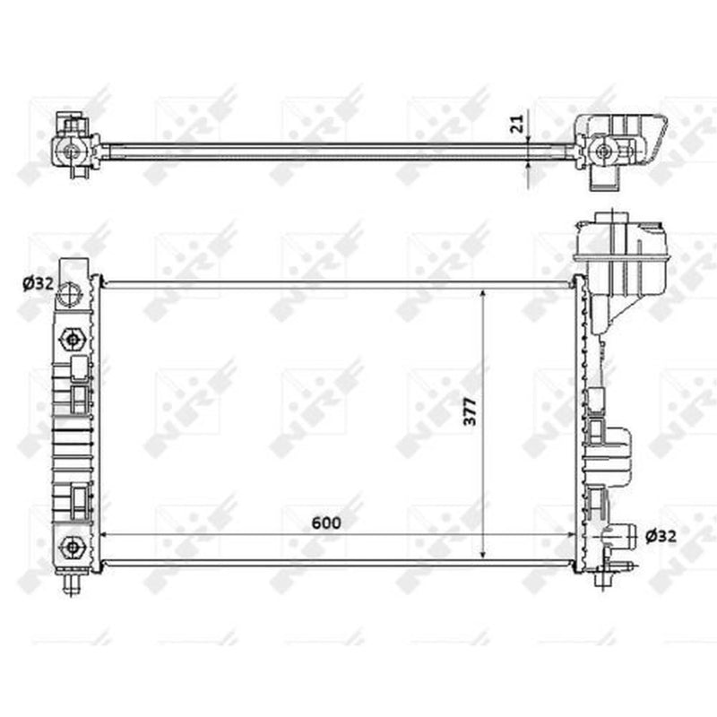 NRF Engine Radiator 54718
