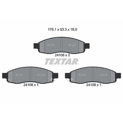 Textar Brake Pad Set 2410601