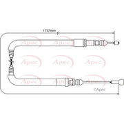 Apec Handbrake Cable Left Rear CAB1062