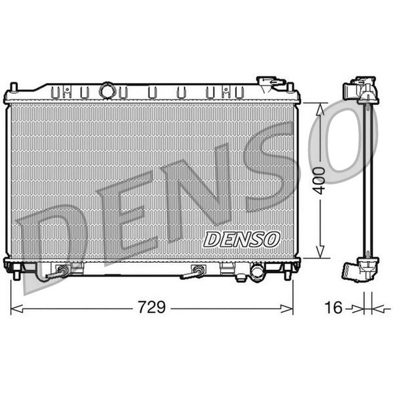 Denso Engine Radiator DRM46033