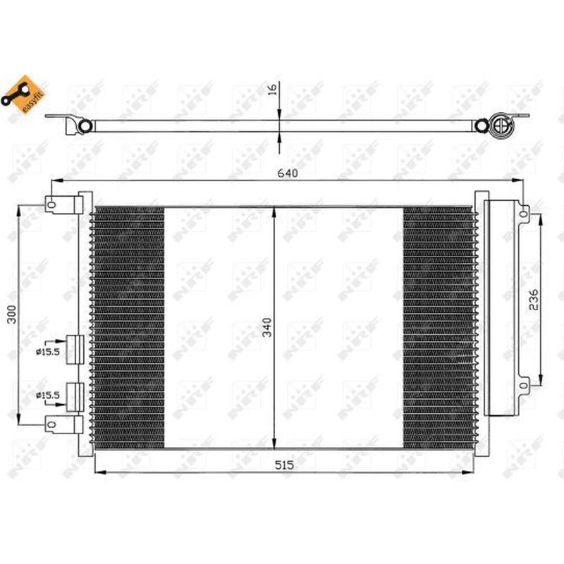 NRF Air Conditioning Condenser 35499