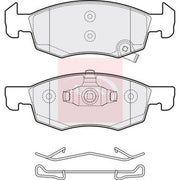 Apec Front Brake Pad Set PAD2062