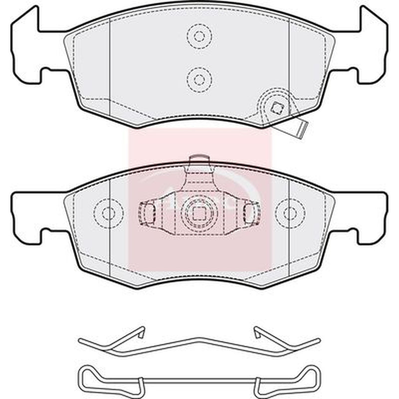 Apec Front Brake Pad Set PAD2062