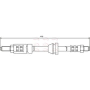 Apec Brake Hydraulic Hose Line Front HOS3077