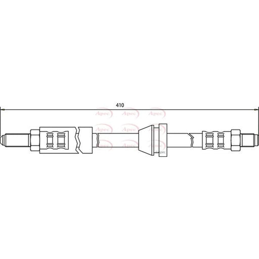 Apec Brake Hydraulic Hose Line Front HOS3077