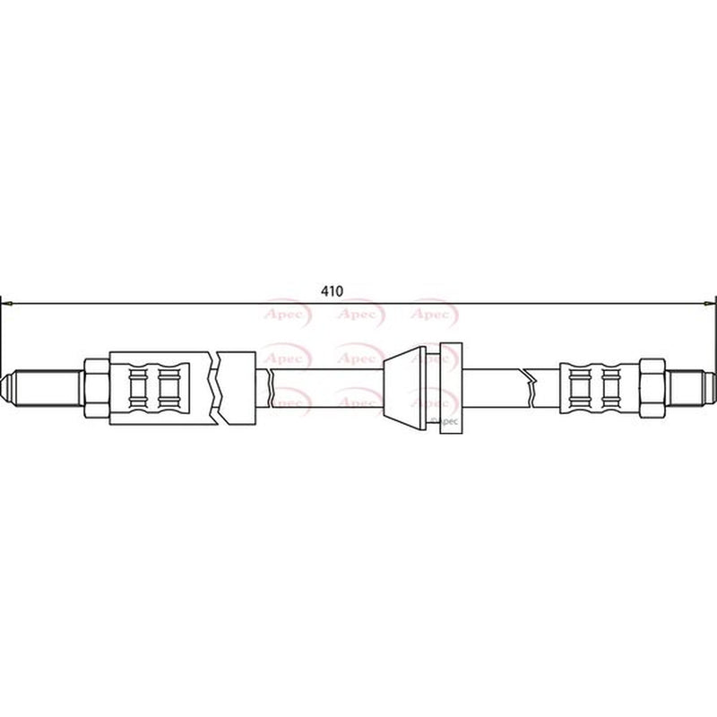 Apec Brake Hydraulic Hose Line Front HOS3077