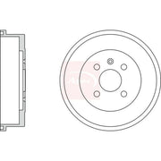 Apec Brake Drum Assembly Rear DRM9525