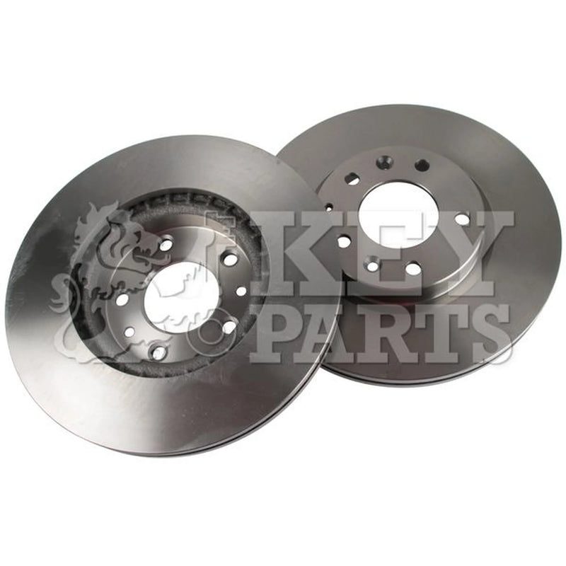 Key Parts 2 x Vented Front Brake Discs KBD4751