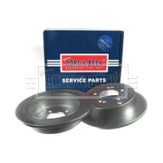 Borg & Beck 2 x Solid Rear Brake Discs BBD4366
