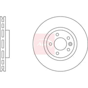Apec 2 x Vented Front Brake Discs DSK2323