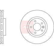 Apec 2 x Vented Front Brake Discs DSK2323