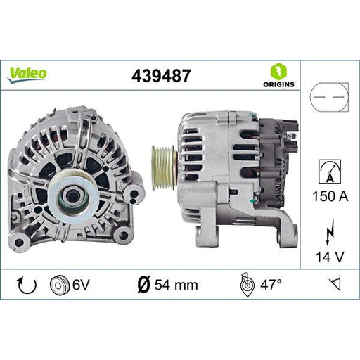 Valeo Car Alternator 12V 439487