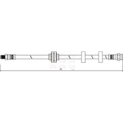 Apec Brake Hydraulic Hose Line Front HOS3974