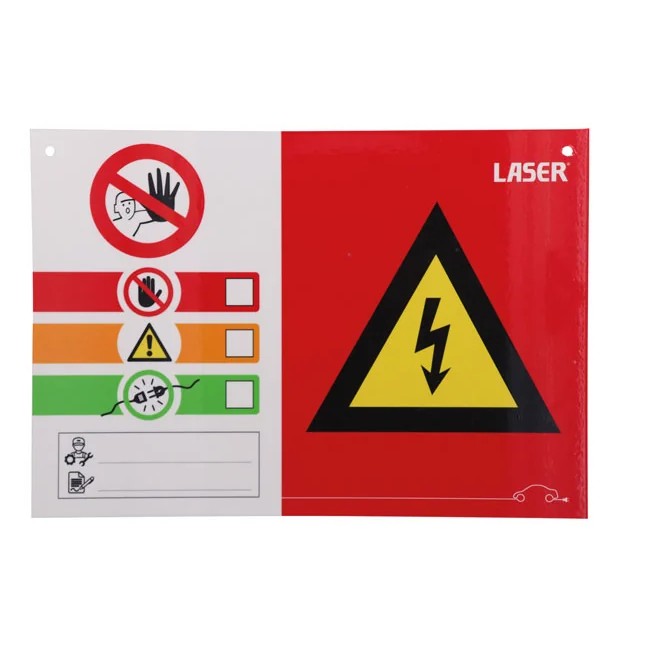 Laser Tools Hybrid/EV Warning Signs 3pc - PL
