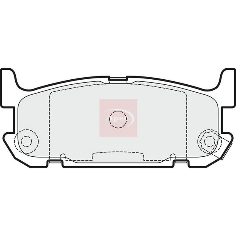 Apec Rear Brake Pad Set PAD1513