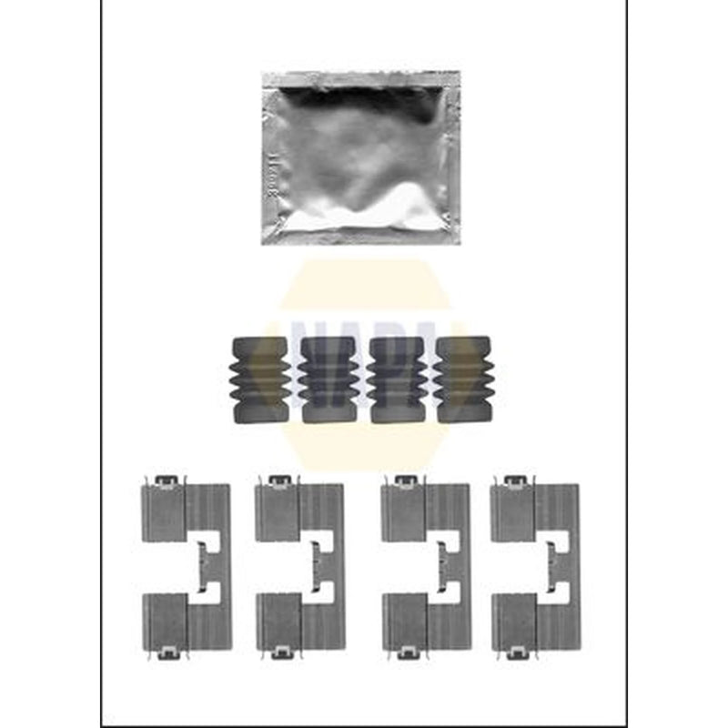 NAPA Brake Pad Accessory Fitting Kit Rear NFK1168