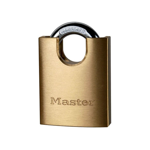 Master Lock Solid Brass 50mm Padlock 5-Pin Shrouded Shackle - 2250EURD
