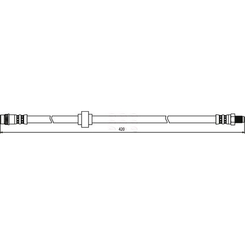 Apec Brake Hydraulic Hose Line Front HOS3261