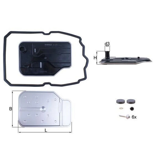 Mahle Automatic Transmission Hydraulic Filter HX 230KIT