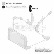 Borg & Beck Intercooler Turbo Charge Air Hose BTH1229