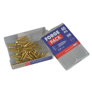 ForgeFix Wood Screw Slotted Raised Head Solid Brass 5/8in x 4 ForgePack 40