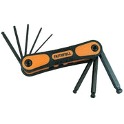 Faithfull Metric Folding Ball End Hexagon Key Set, 8 Piece - FAIHKSF8MB