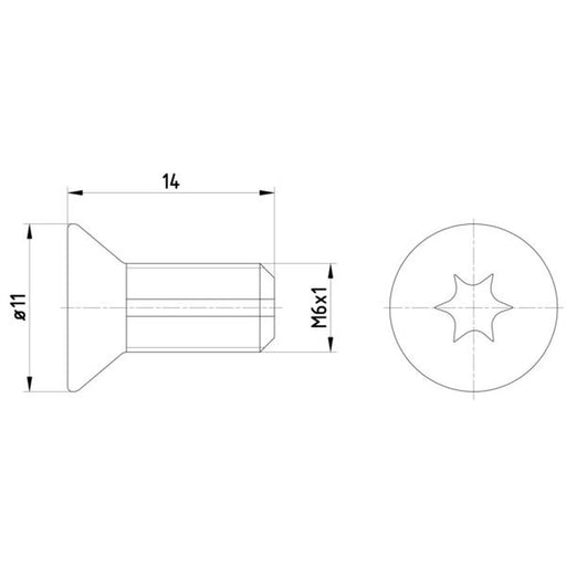 Textar 2 x Front Brake Disc Bolt TPM0012