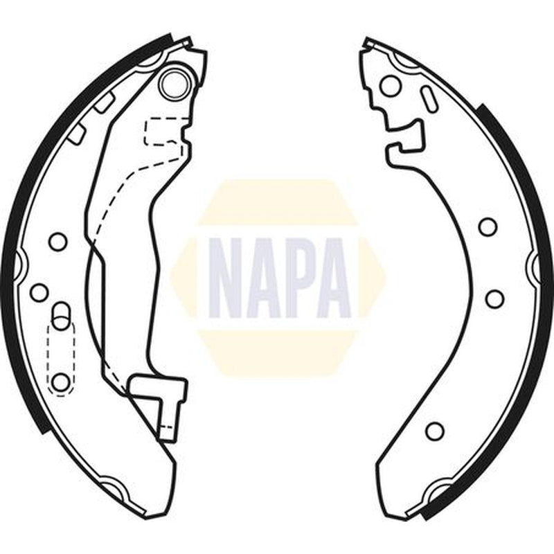 NAPA Brake Shoe Set Axle Kit NBS1012