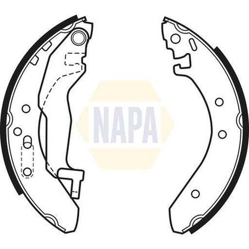 NAPA Brake Shoe Set Axle Kit NBS1012
