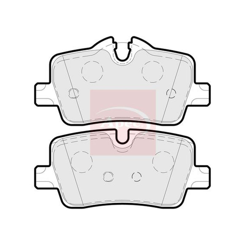 Apec Rear Brake Pad Set PAD2298