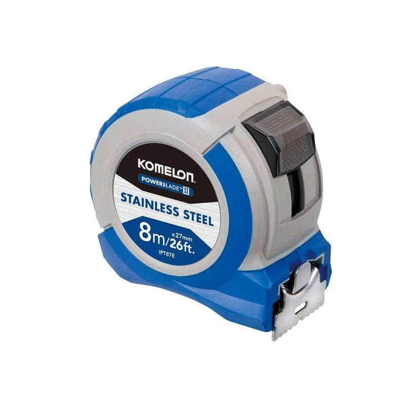 Komelon Stainless Steel PowerBlade™ Pocket Tape 8m/26ft (Width 27mm) - IPT87E