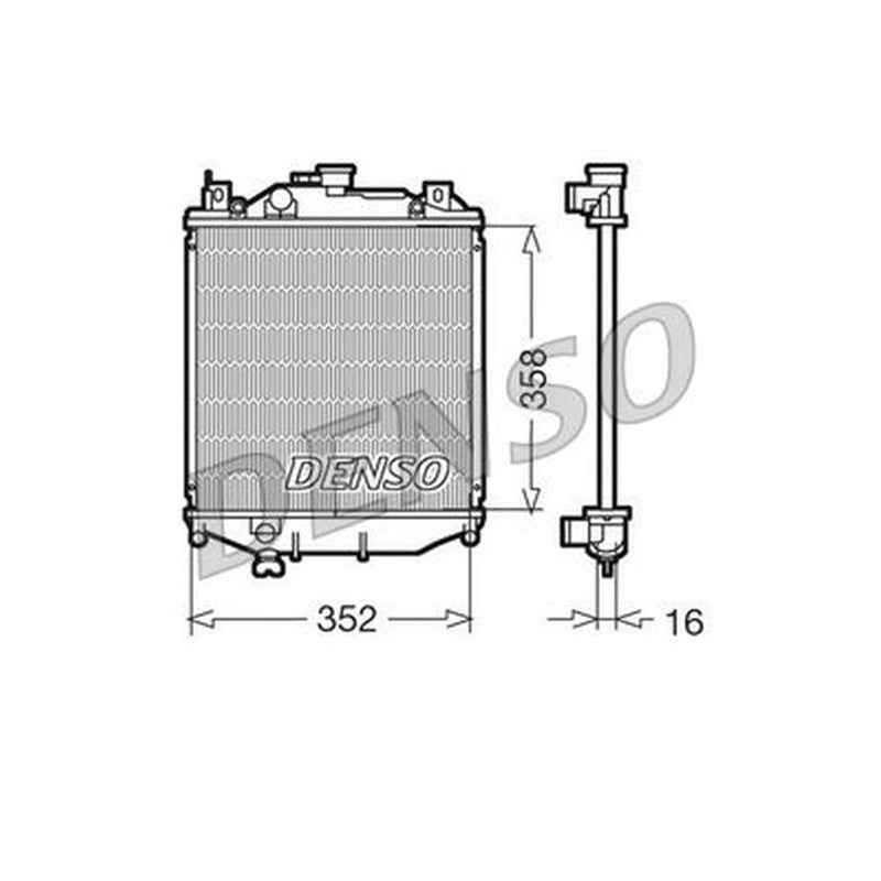 Denso Engine Radiator DRM47005
