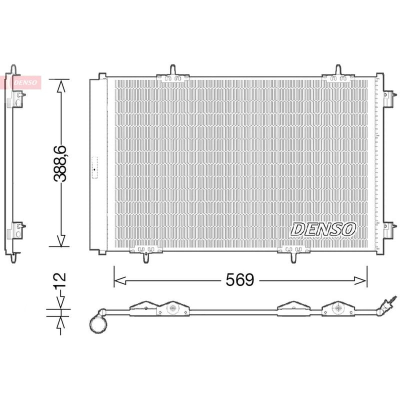 Denso Air Conditioning Condenser DCN21030