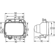 Hella Headlamp Insert Esh Fa Gn MGS12 1AE 1AE 003 427-861 4381 72206 1AE 003