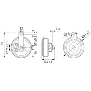 Hella Car Horn Signal Unit 3AM 002 768-821