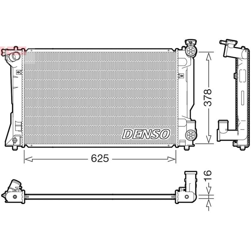 Denso Engine Radiator DRM50118