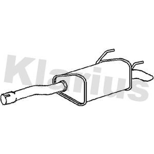 Klarius Box With Tail Pipe (Lh) Left Rear GM477B