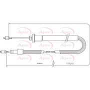 Apec Handbrake Cable Right Rear CAB1573