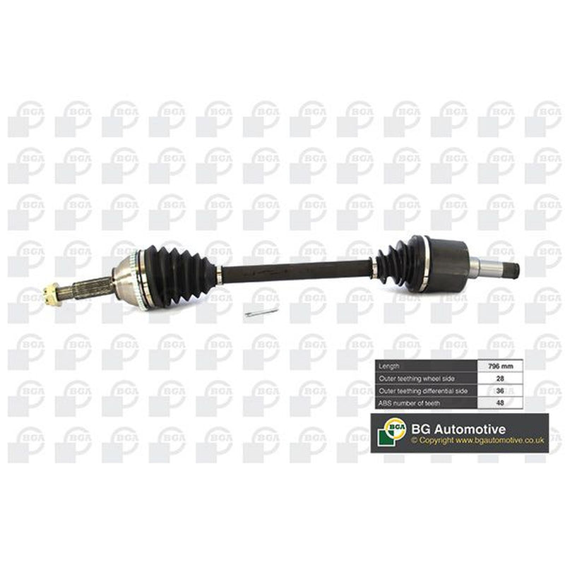 BGA CV Drive Shaft Driveshaft Front Left DS2326L