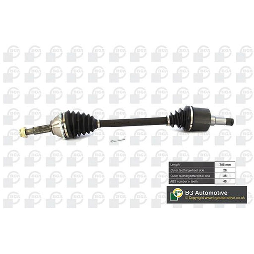 BGA CV Drive Shaft Driveshaft Front Left DS2326L
