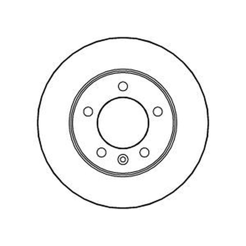 Abtex 2 x Solid Rear Brake Discs BD903S