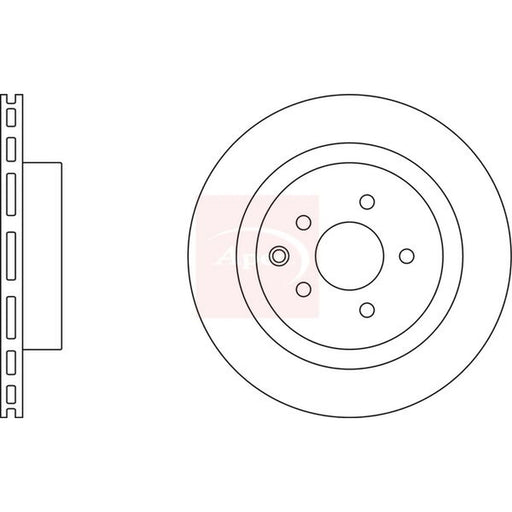 Apec 2 x Vented Front Brake Discs DSK3830