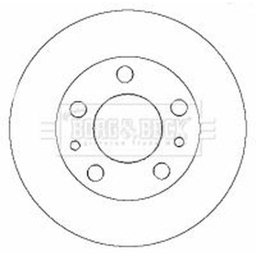 Borg & Beck 2 x Solid Rear Brake Discs BBD4415