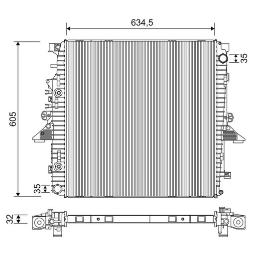 Valeo Engine Radiator 701268