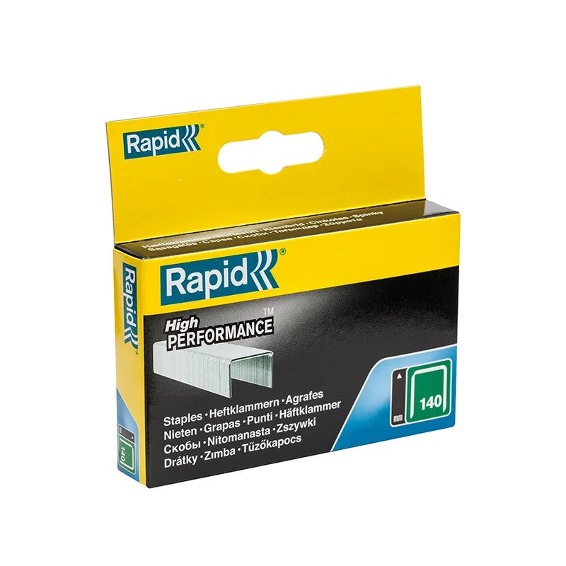 Rapid 140/14 14mm Galvanised Staples (Box 2000) - 11915631