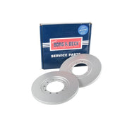 Borg & Beck 2 x Solid Rear Brake Discs BBD4566
