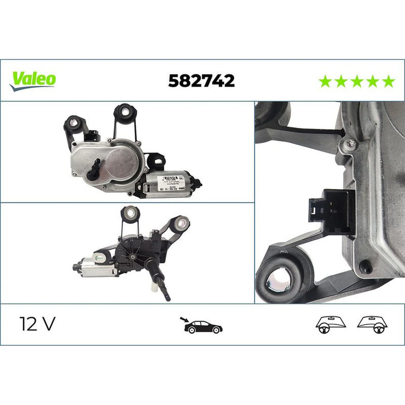 Valeo Front/Rear Wiper Motor Rear 582742