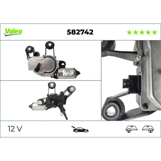 Valeo Front/Rear Wiper Motor Rear 582742
