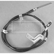 Borg & Beck Handbrake Cable Left Rear BKB3844
